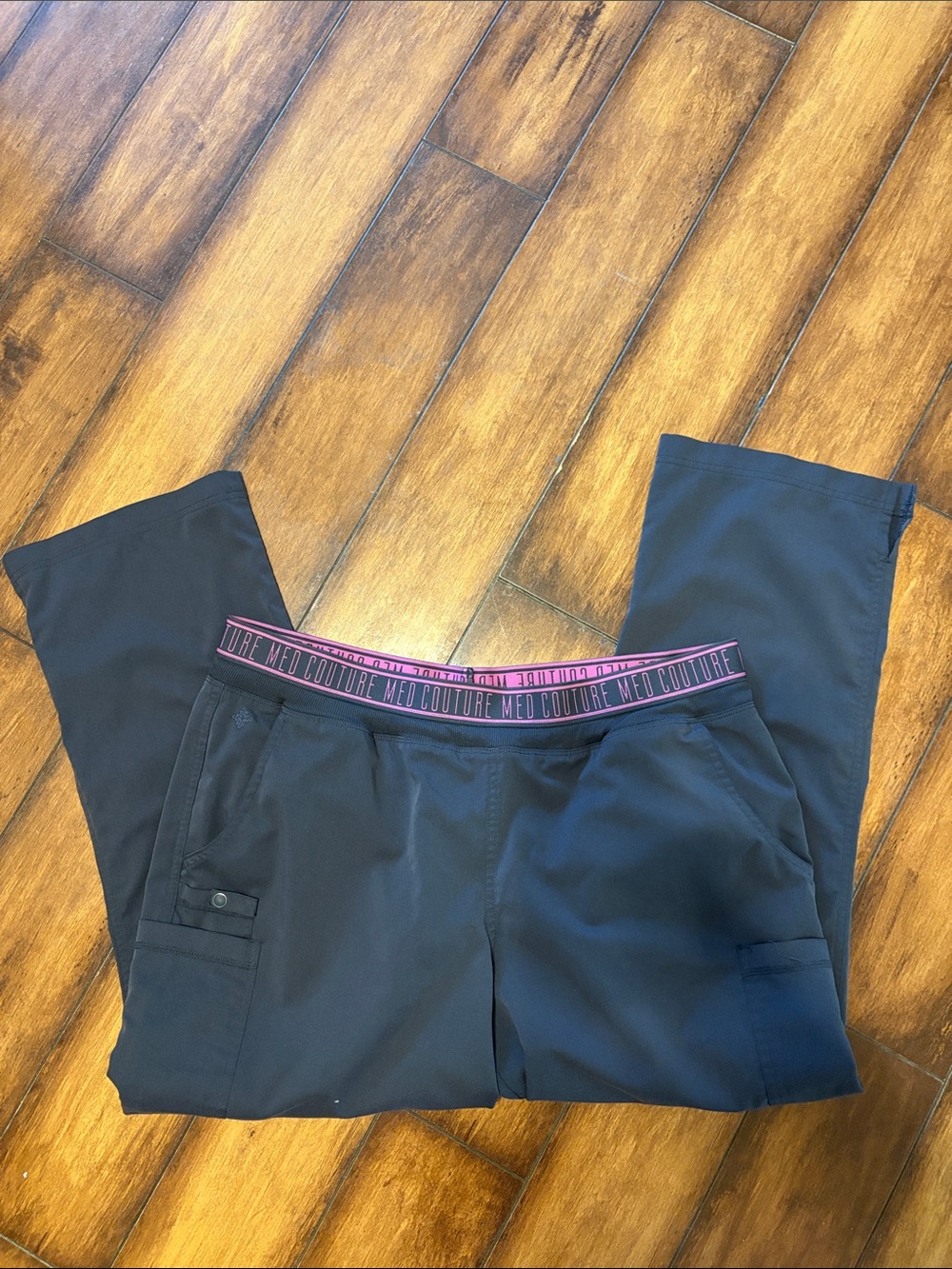 Med Couture Touch Gray Scrub Pants